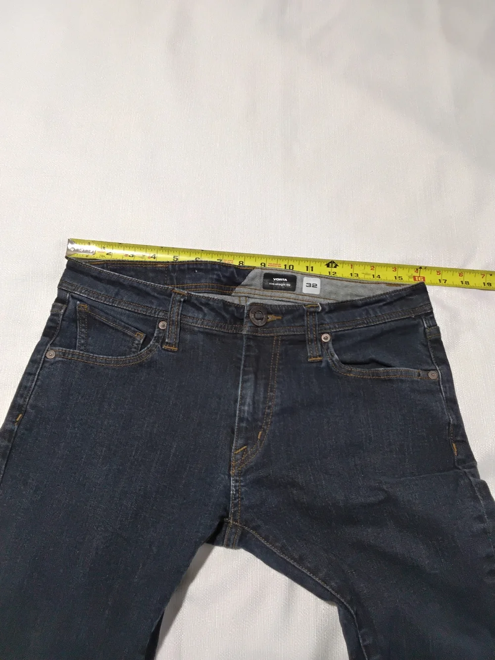 Volcom Vorton Men’s Slim Straight Dark Blue Jeans Sz 32x32.